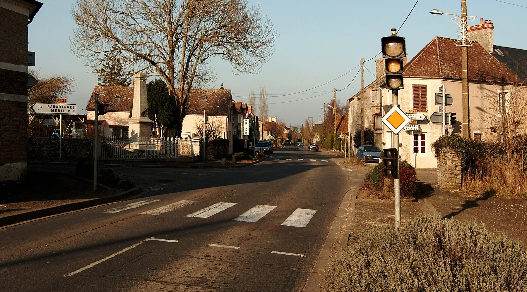 Part of view about Bazoches-au-Houlme village.