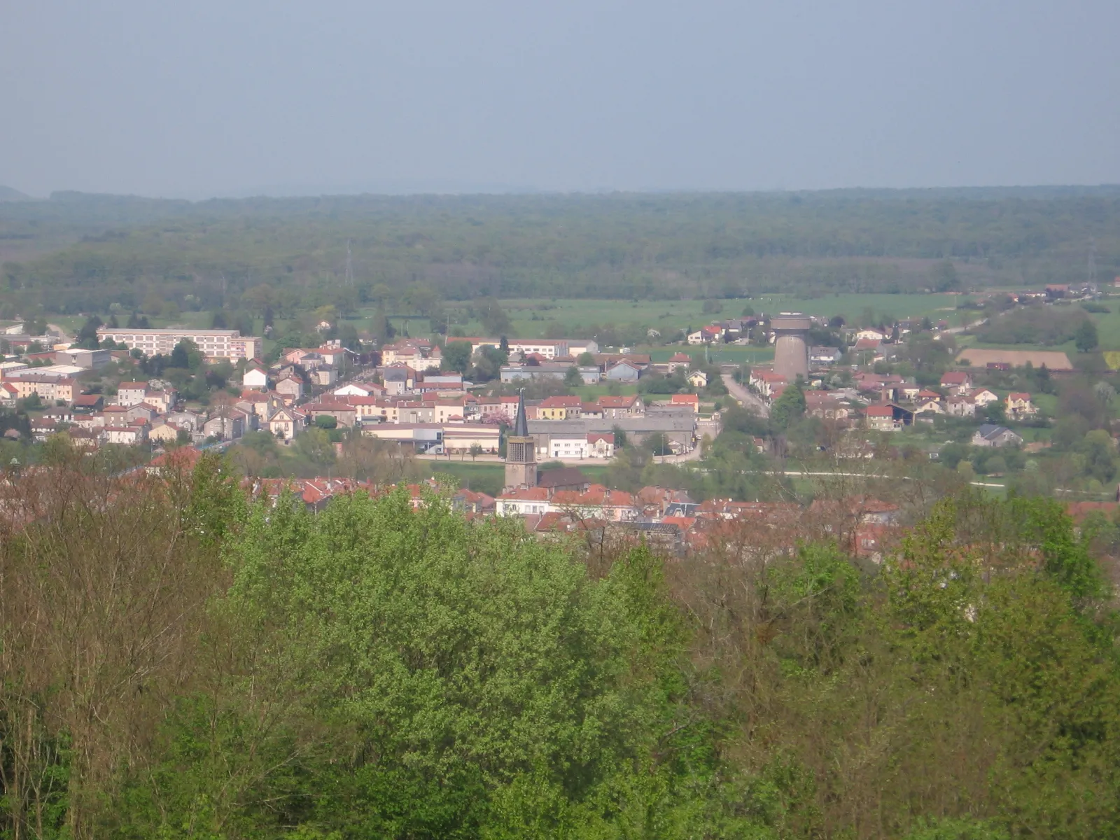 Charmes, view from Monument de Lorraine, may 2006