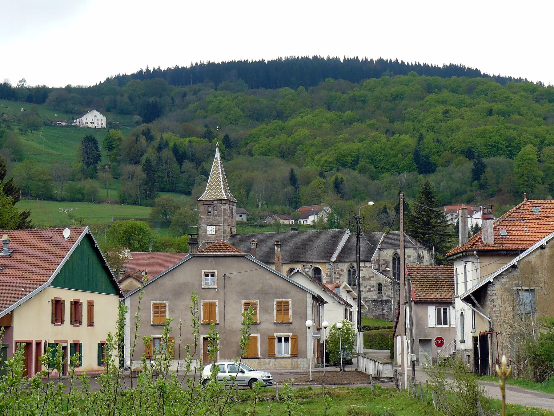 Vue de Corravillers (Haute-Saône, France)