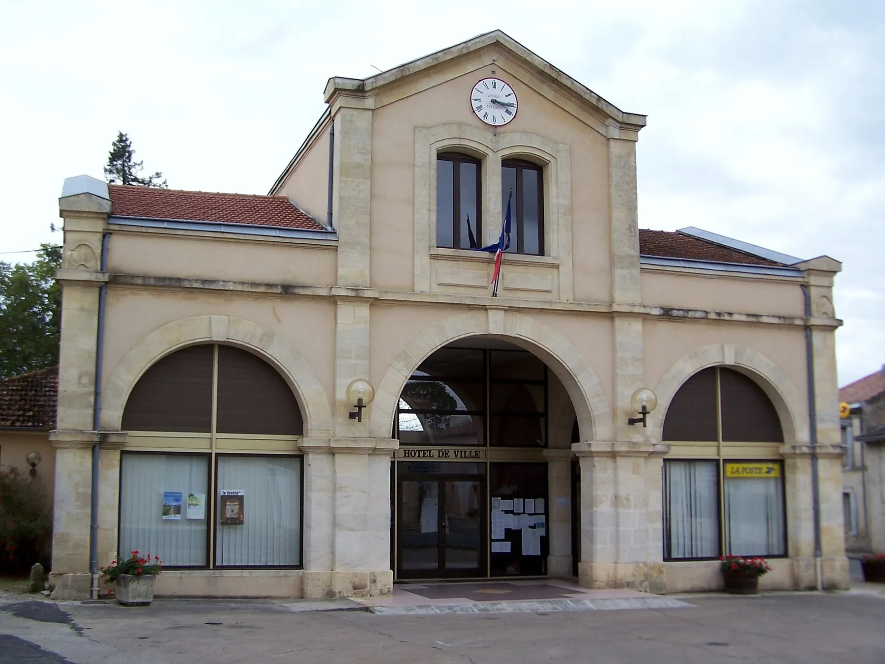 Town hall of Gornac (Gironde, France)