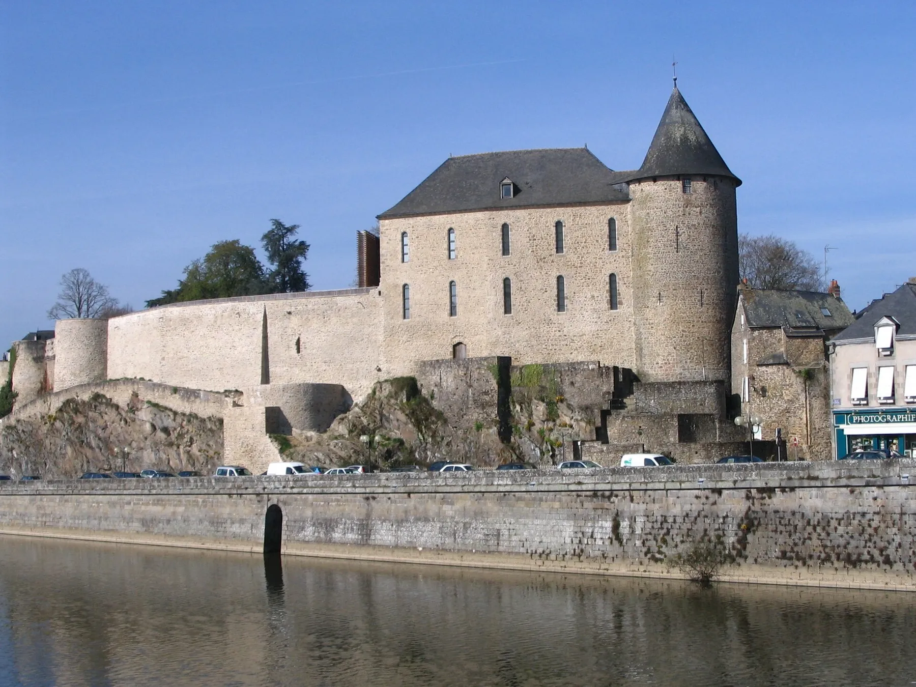The castle of Mayenne, Mayenne, France.
