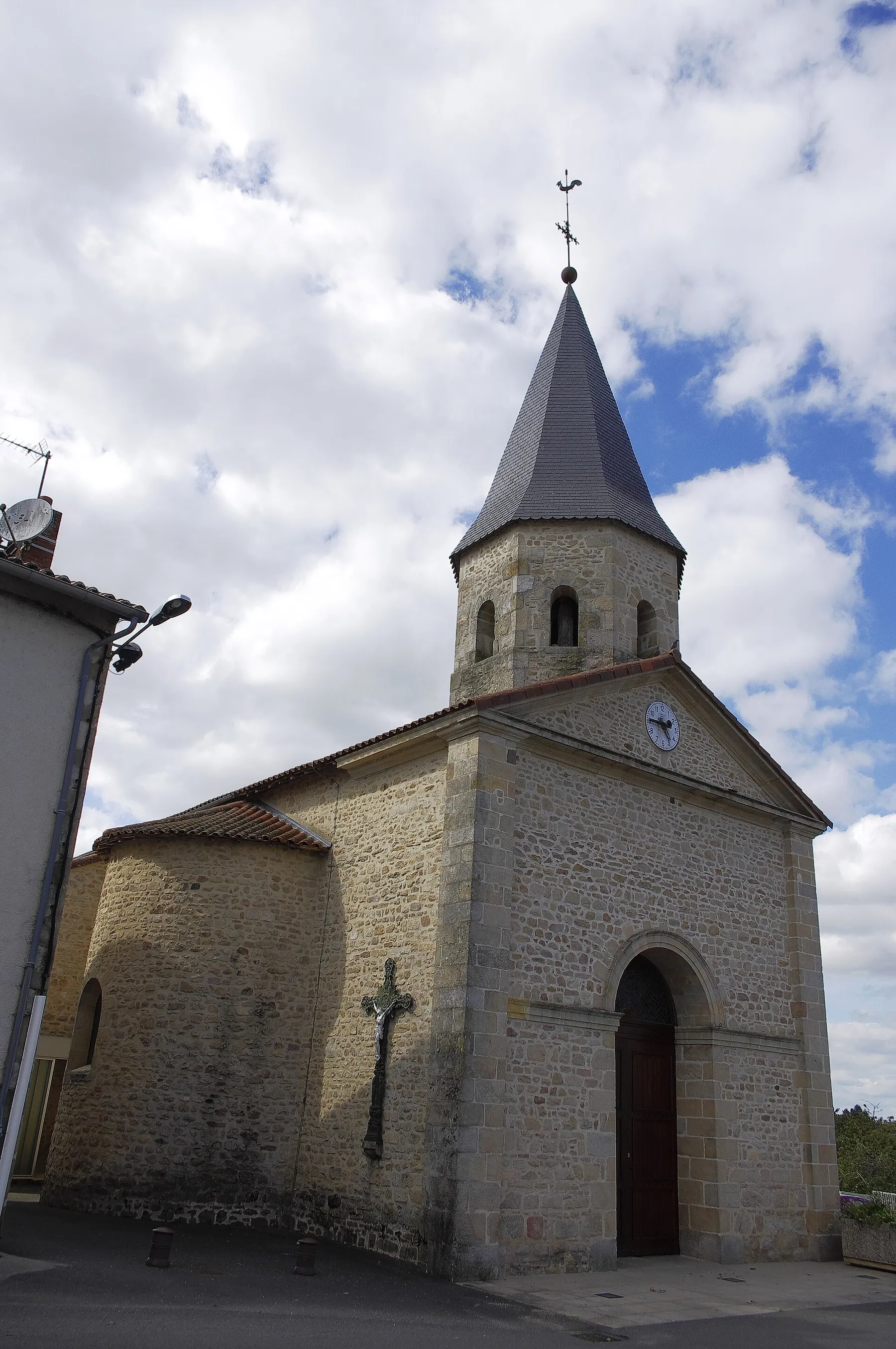 L'église de Nantiat, Haute Vienne, France.