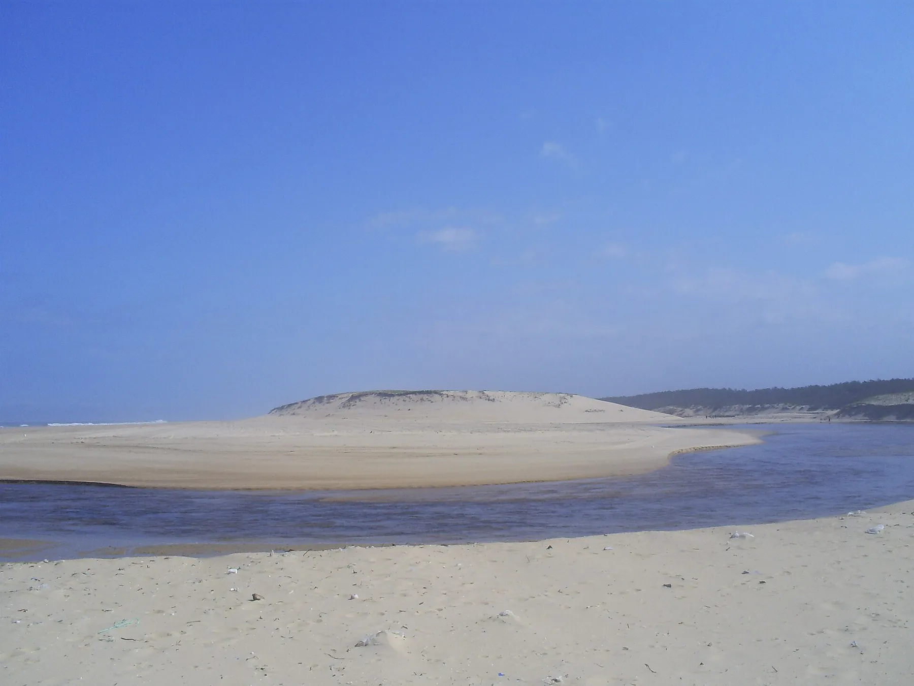 The beach of Moliets-et-Mâa