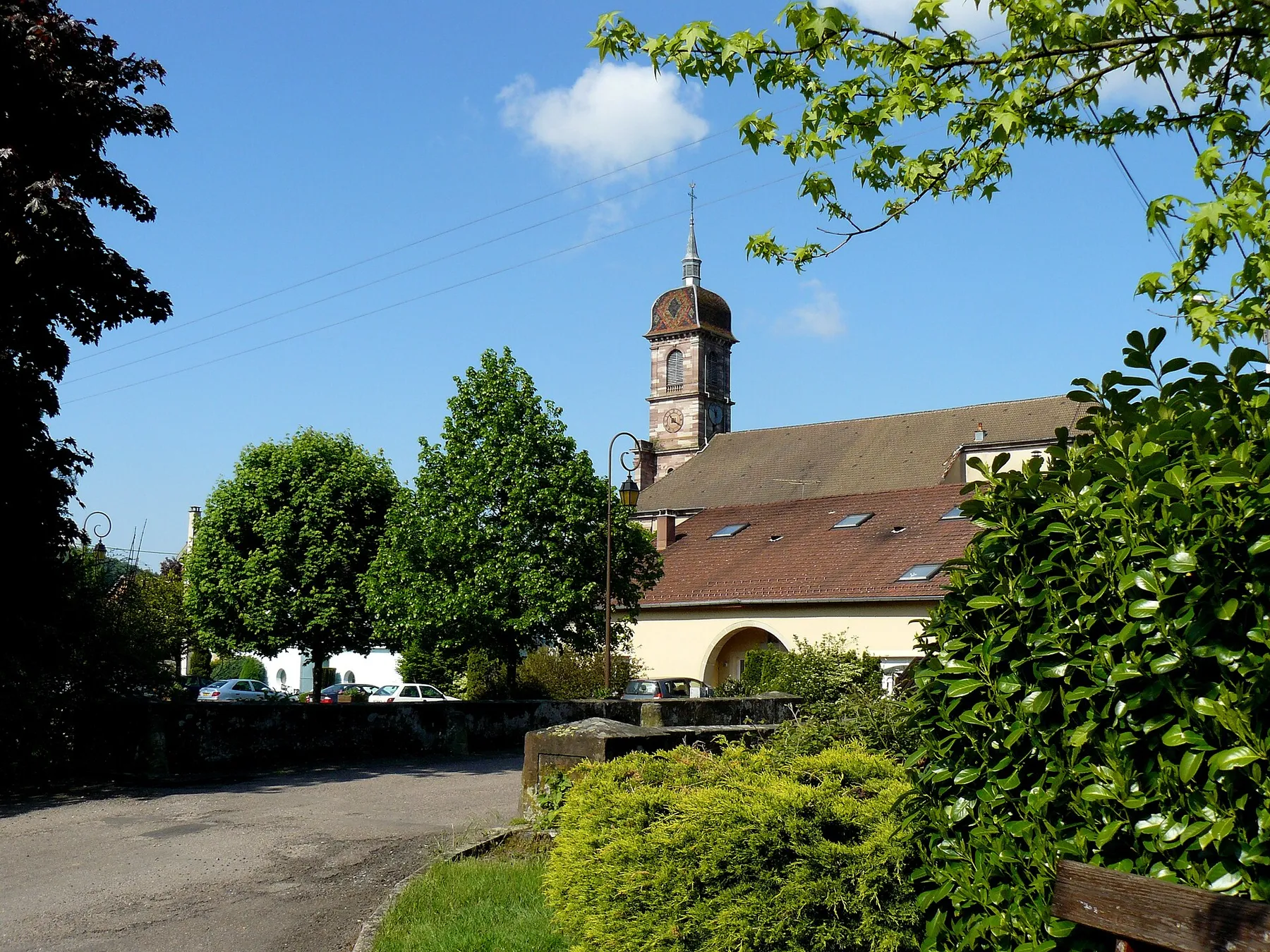 Raddon-et-Chapendu (Haute-Saône, France) : l'église de Raddon.