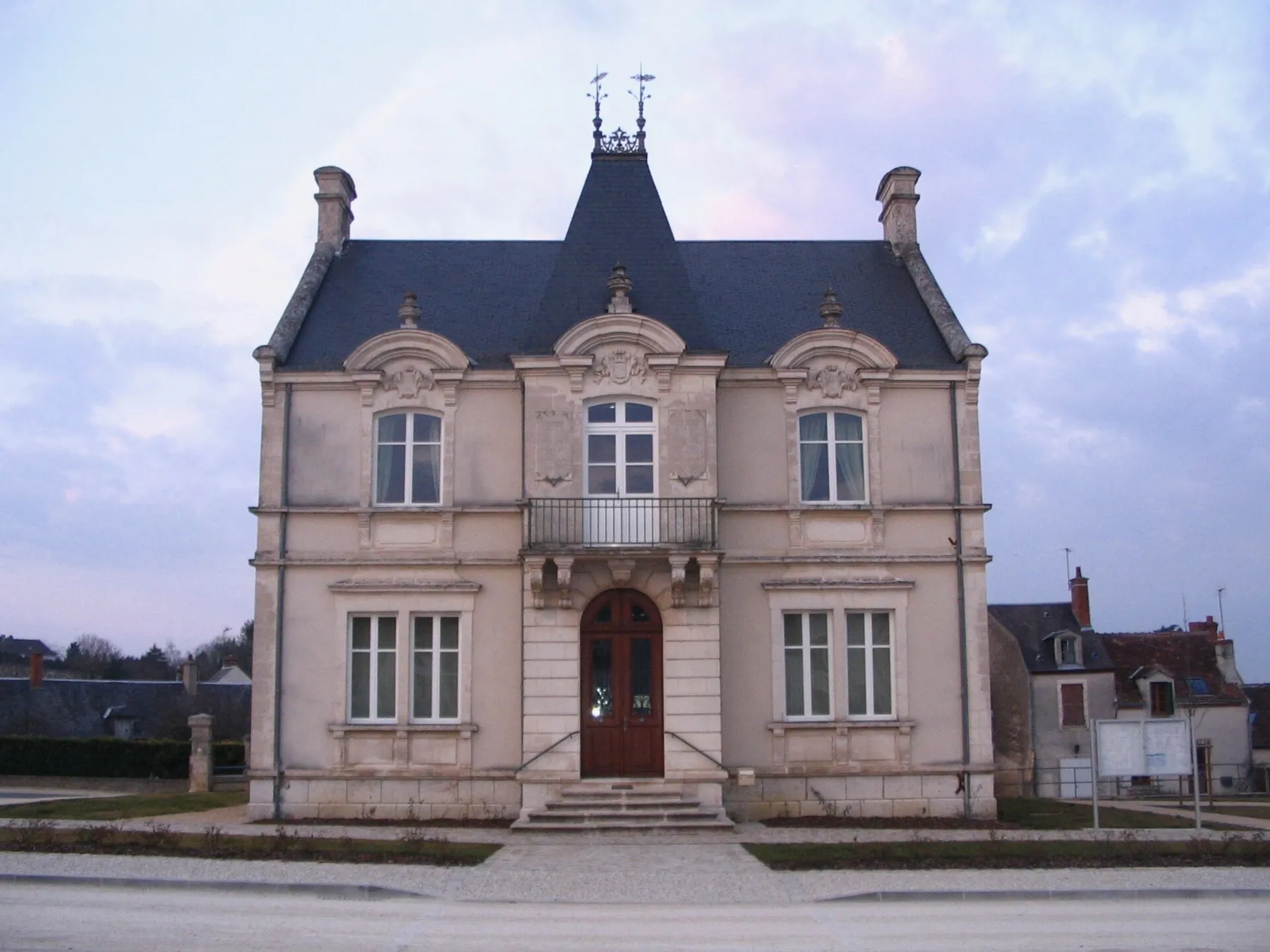 The town hall of Reuilly, Indre, France.