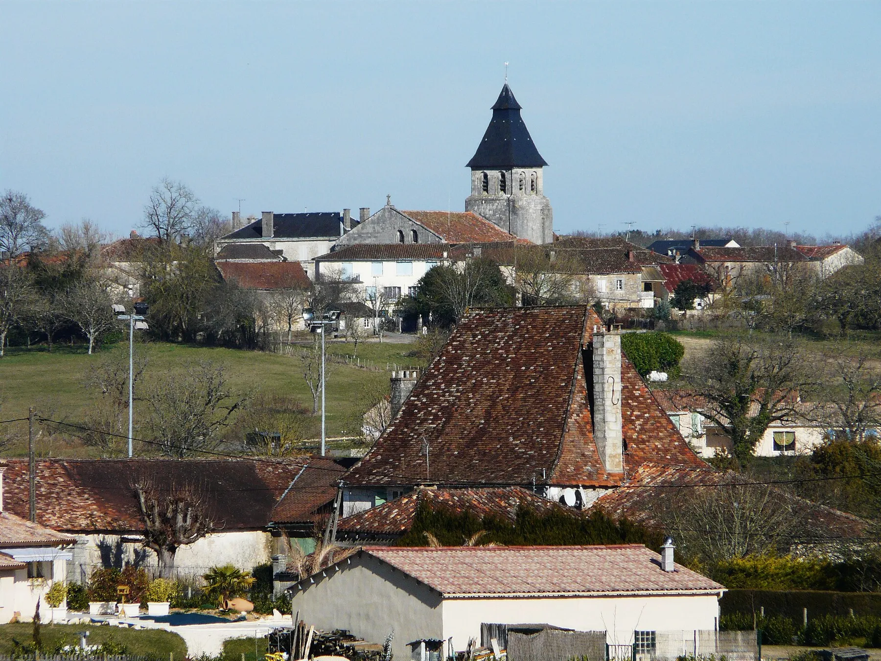 Le bourg de Sorges, Dordogne, France