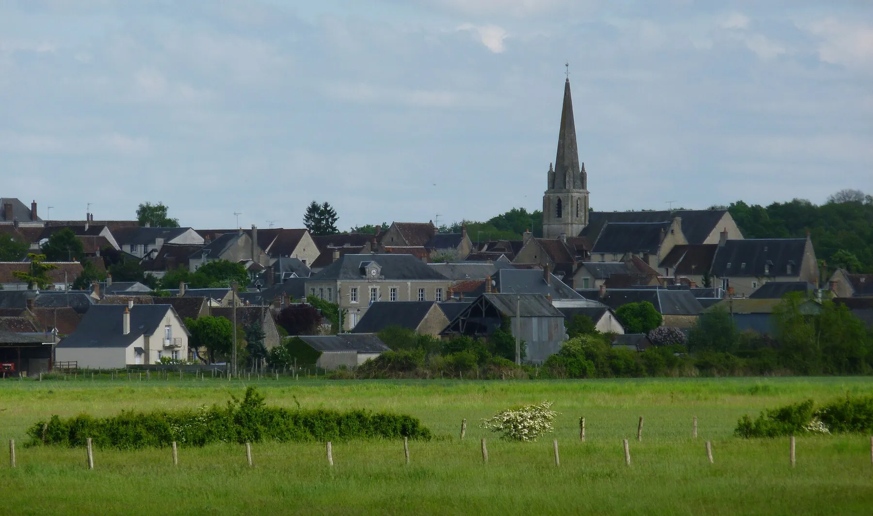 Thoré-la-Rochette, vue de la D 82