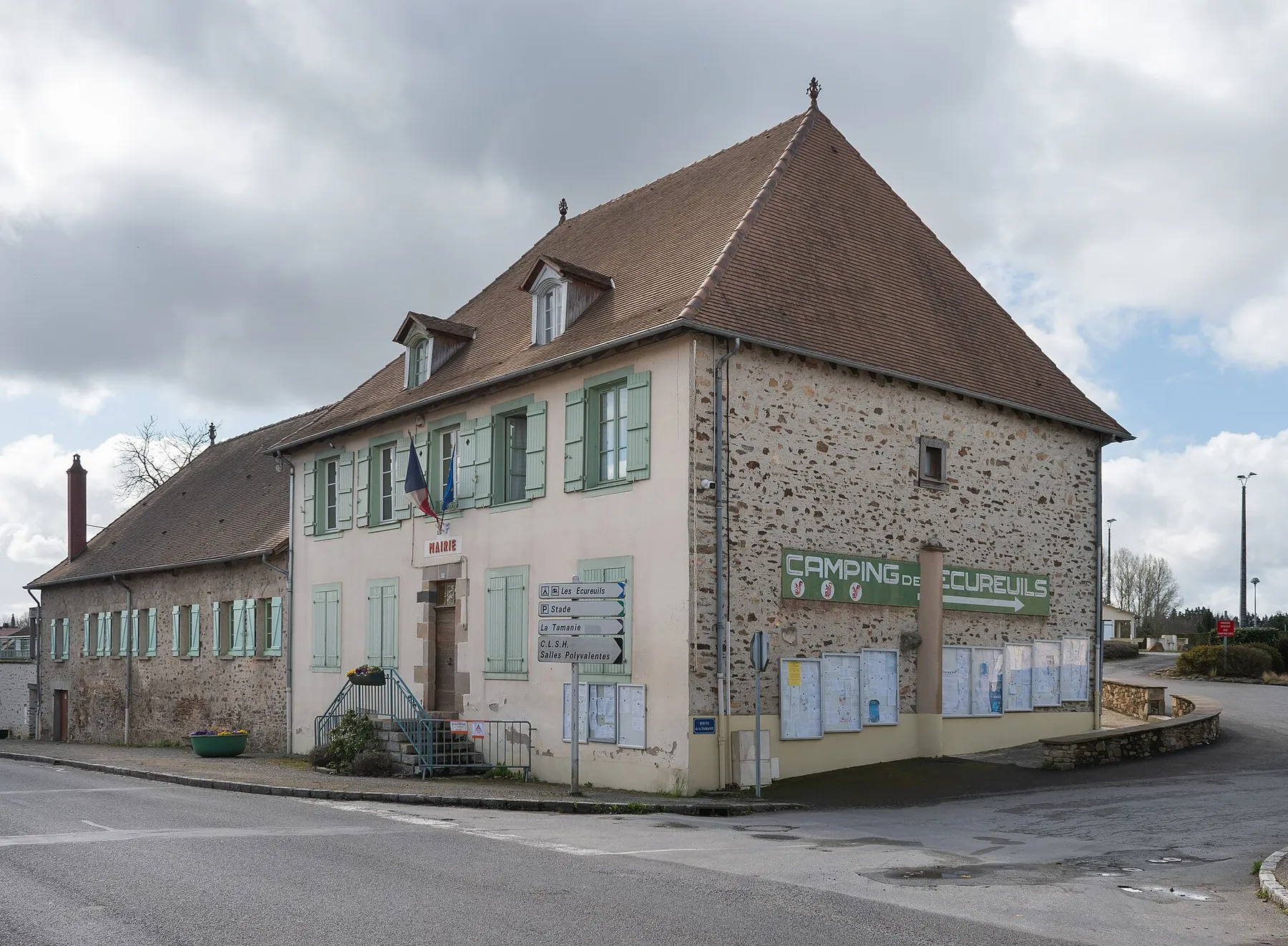 Town hall of Magnac-Bourg, Haute-Vienne, France